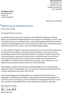 bewerbung-als-industriekaufmann-muster-vorlage