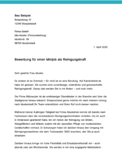 bewerbung-fuer-minijob-reinigungskraft-vorlage