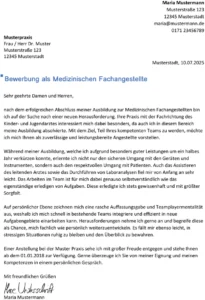 bewerbung-vorlage-medizinische-fachangestellte