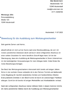 bewerbung-zum-werkzeugmechaniker-muster-vorlage