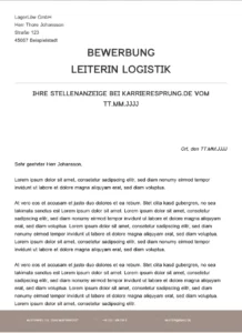 bewerbungsvorlage-leiterin-logistik-ansprechen-und-ueberzeugen
