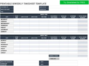 biweekly-timesheet-vorlage-arbeitszeiterfassung