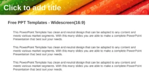 bunte-stifte-mit-regentropfen-powerpoint-vorlage