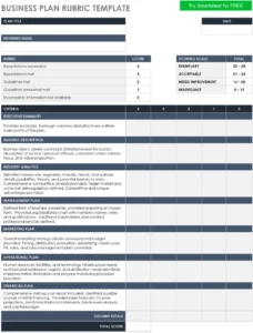 business-plan-rubric-vorlage