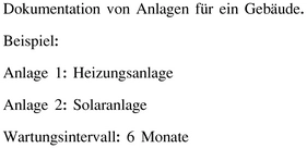 dokumentation-von-anlagen-fuer-gebaeude-und-wartungsintervall