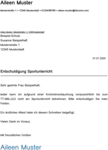 entschuldigung-sportunterricht-vorlage
