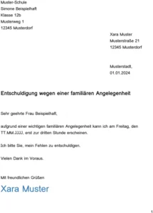 entschuldigung-wegen-famili_aerer-angelegenheiten-muster