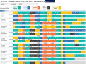 excel-vorlage-fuer-monatliches-mitarbeiter-anwesenheitsblatt