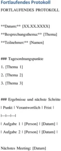 fortlaufendes-protokoll-dokumentation-meeting-organisation-vorlage