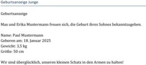 geburtsanzeige-junge-paul-mustermann-2025