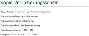 kopie-versicherungsschein-vorlage-gesundheitsnachweis