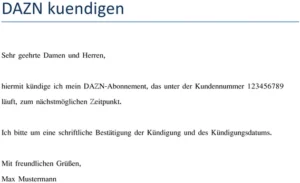kuendigung-eines-dazn-abonnements-vorlage