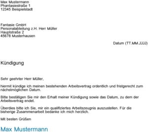 kuendigungsvorlage-fuer-arbeitsverhaeltnisse
