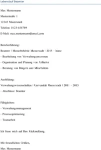lebenslauf-beamter-vorlage-fuer-bewerbung-im-oeffentlichen-dienst