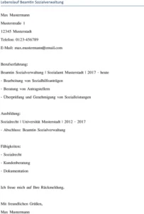 lebenslauf-beamtin-sozialverwaltung-gestalten