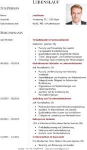 lebenslauf-fuer-einzelhandelskaufleute
