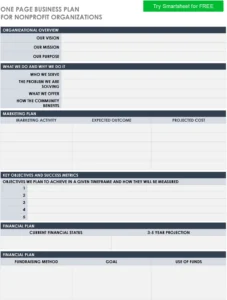 one-page-business-plan-fuer-nonprofit-organisationen