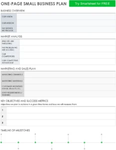 one-page-small-business-plan