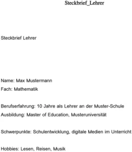steckbrief-lehrer-vorlage-bewerbung-personalmanagement