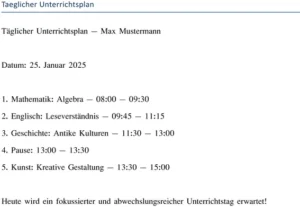 taeglicher-unterrichtsplan-max-mustermann