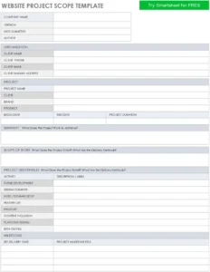 website-project-scope-template