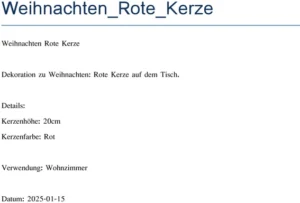 weihnachten-rote-kerze-dekorieren-und-planen