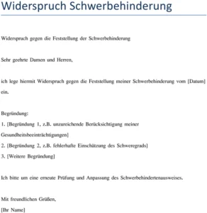 widerspruch-schwerbehinderung-vorlage