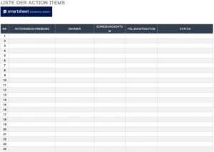 word-vorlage-fuer-action-item-liste-zur-projektorganisation