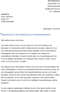 word-vorlage-fuer-bewerbung-zum-industriekaufmann